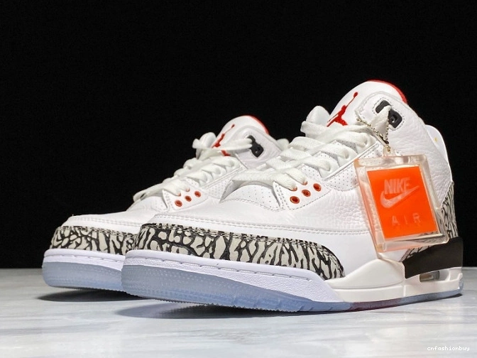 3 Jordan white Retro 